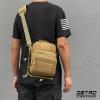 DBTAC DO MORE & BE MORE Tactical Gun Pouch Purse | 3L CCW Crossbody Travel Bag w/Shoulder Strap | Compact Tactical Shoulder Bag w/Gun Holder, Brown view 2
