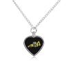 Construction Backhoe Digger Urn Necklace for Ashes Cremation Heart Jewelry Memorial Locket Pendant Keepsake One Size view 1