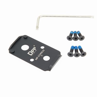 DPP Titanium Mount/Adapter Plate Compatible with Smith & Wesson MP 2.0 Optics Ready/CORE Holosun 407C/507C/508T Trijicon RMR/SRO - MP-CORE02-TI