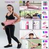 1/3 Yoga Mat Thick, Yoga Kit and Sets for Beginners Include High Density Mat with Multi-loops Strap, Blocks, Booty Resistance Band Set & Door Anchor (9MM, BLUE&RED) view 2
