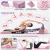 1/3 Yoga Mat Thick, Yoga Kit and Sets for Beginners Include High Density Mat with Multi-loops Strap, Blocks, Booty Resistance Band Set & Door Anchor (9MM, BLUE&RED) view 4