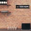 Rico Industries NFL Football New Orleans Saints Primary Personalized Metal Street Sign 4" x 15" Home Dcor - Bedroom - Office - Man Cave view 3