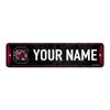 Rico Industries NCAA South Carolina Gamecocks Primary Personalized Metal Street Sign 4" x 15" Home Dcor - Bedroom - Office - Man Cave view 1