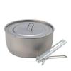 SOTO Titanium Pot, Ultralight Backpacking Pot with Lifter for Camping Hiking, Backpacking, Outdoor & Picnic (1100ml) view 1