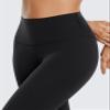 CRZ YOGA Butterluxe High Waisted Capris Workout Leggings for Women 21'' - Lounge Buttery Soft Yoga Pants Black Large view 4