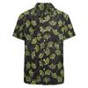 Ginkgo Leaves Short Sleeve Shirt for Men Button Down Top Causal Beach Tee with Pocket view 4