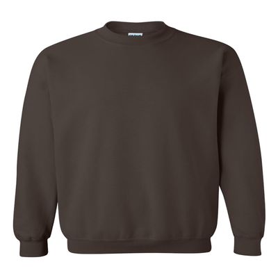 Unisex Heavy Blend Crewneck Sweatshirt, Dark Chocolate, 4X-Large - 18000