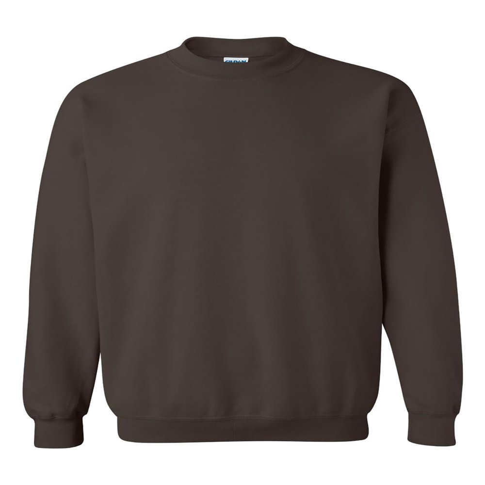 Unisex Heavy Blend Crewneck Sweatshirt, Dark Chocolate, 4X-Large - 18000