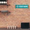 Rico Industries NFL Football Miami Dolphins Primary Personalized Metal Street Sign 4" x 15" Home Dcor - Bedroom - Office - Man Cave view 3