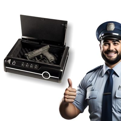 NEW! Fits Union Safe Company Biometric Fingerprint Handgun Safe - Secures 2 Standard or 1 Large Handgun, Pry-Resistant Solid Steel Door, 3 Access Options: Fingerprint, Keypad, or Key