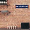 Rico Industries NFL Football Denver Broncos Primary Personalized Metal Street Sign 4" x 15" Home Dcor - Bedroom - Office - Man Cave view 3