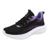 Women Sneakers Fashionable Gradient Color Summer New Pattern Mesh Breathable and Comfortable Lace Up Sand (Purple, 8.5) view 1