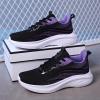 Women Sneakers Fashionable Gradient Color Summer New Pattern Mesh Breathable and Comfortable Lace Up Sand (Purple, 8.5) view 3
