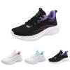 Women Sneakers Fashionable Gradient Color Summer New Pattern Mesh Breathable and Comfortable Lace Up Sand (Purple, 8.5) view 4