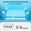 OutdoorMaster Beach Tent for 3-4 Person - Easy Setup and Portable Beach Shade Sun Shelter Canopy with UPF 50+ UV Protection Removable Skylight Family Size-Blue view 2