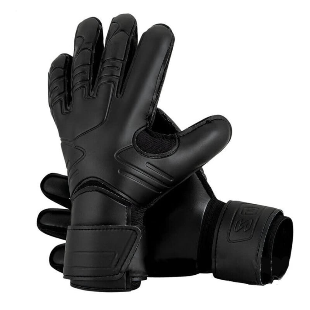 Neasekuoia Pro Black Kids Adult Soccer Football Goalkeeper Goalie Keeper Gloves with Finger Protector (9)