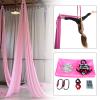 Hteedy 9.2Inch Yoga Swing Aerial Silk Hammock 3 Yard Inversion Anti-Gravity Pilates with Carabiner Set view 2