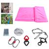 Hteedy 9.2Inch Yoga Swing Aerial Silk Hammock 3 Yard Inversion Anti-Gravity Pilates with Carabiner Set view 4