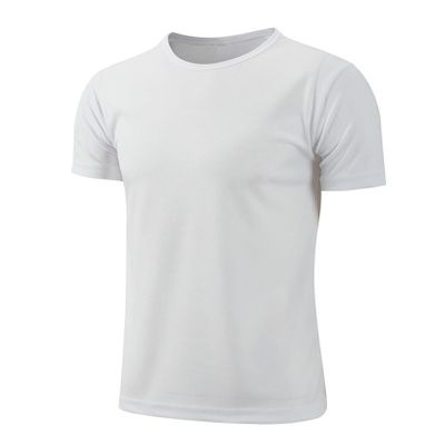 Huimingda Boys' Quick-Drying Short Sleeve T-Shirt Gym Outdoor Sports Running Athletic Tee Shirt Top White A 12-13 Years