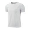 Huimingda Boys' Quick-Drying Short Sleeve T-Shirt Gym Outdoor Sports Running Athletic Tee Shirt Top White A 12-13 Years view 1