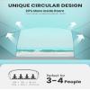 OutdoorMaster Beach Tent for 3-4 Person - Easy Setup and Portable Beach Shade Sun Shelter Canopy with UPF 50+ UV Protection Removable Skylight Family Size-Light Green view 2