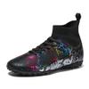 MODGE Mens Soccer Cleats Football Boots Professional Training Turf Mens Outdoor Indoor Sports Athletic (Black-S, Adult, Men, Numeric_4, Numeric, us_Footwear_Size_System, Medium) view 1