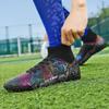 MODGE Mens Soccer Cleats Football Boots Professional Training Turf Mens Outdoor Indoor Sports Athletic (Black-S, Adult, Men, Numeric_4, Numeric, us_Footwear_Size_System, Medium) view 2