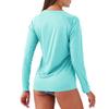 SG Edge Women Essential Long Sleeve Rash Guard Swim Shirt,L,Green view 2