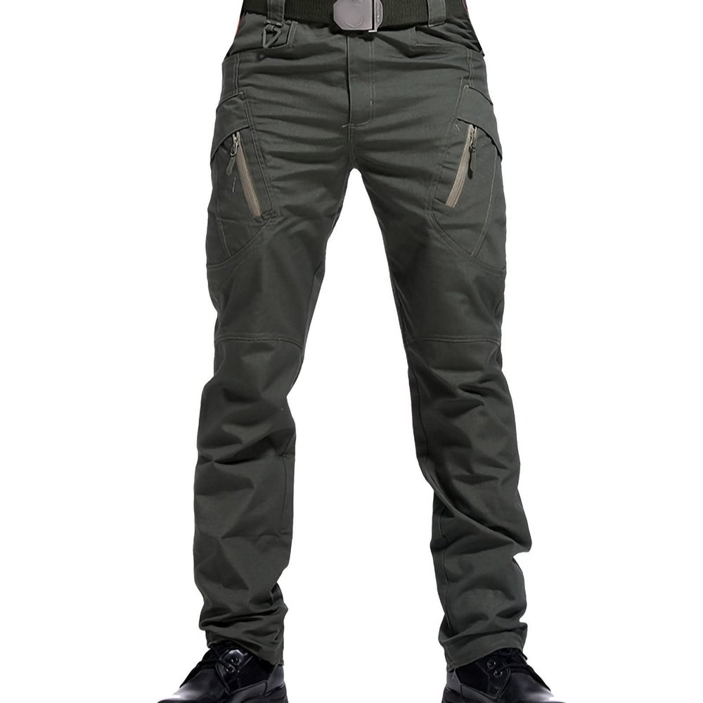 Mens Pants Casual Classic Fit Hiking Pants with Multi-Pockets Stretchy Lightweight Outdoor Sports Running Cargo Pants