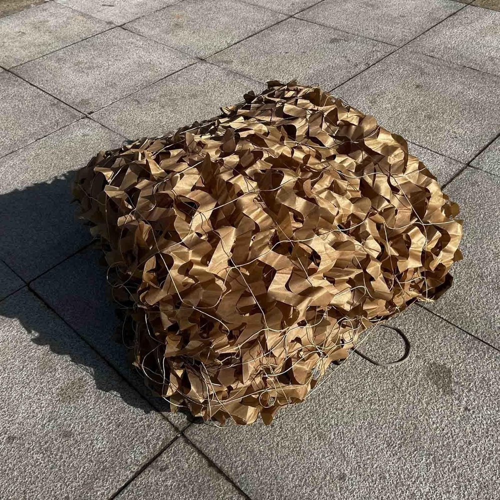DZHTUF Reinforced camo Netting,pergola Brown Shade net,Army Outdoor camo net,2x3M,2X5M,4X6M,3X3M,6X10M,Camouflage Netting with Rope Loop,WH-23m(79 * 118in)