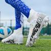 MODGE Mens Soccer Cleats Football Boots Professional Training Turf Mens Outdoor Indoor Sports Athletic (White, Adult, Men, Numeric_4, Numeric, us_Footwear_Size_System, Medium) view 4