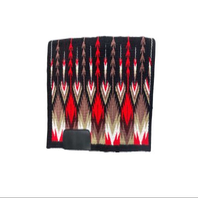 EQUINE OVERSEAS Western Saddle pad Saddle Blanket 100% New-Zealand Wool Ranch pad (34"X38") FIRE RED