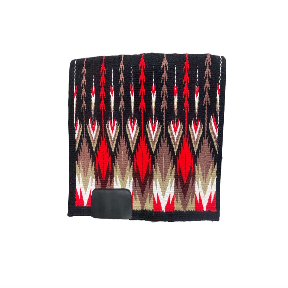 EQUINE OVERSEAS Western Saddle pad Saddle Blanket 100% New-Zealand Wool Ranch pad (34"X38") FIRE RED