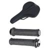 FIFTY-FIFTY Mountain Bike Saddle, Comfortable Memory Foam Bike Seat, Mountain Bike Handlebar Grips, Single Lock-on MTB Grips, Comfortable Bicycle Locking Grips, Non-Slip MTB Handle Grips view 1