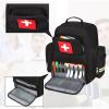 Gatycallaty First Aid Backpack Medical Emt First Responder Bag Empty Ems Emergency Home Health Hiking Trauma Travel Camping (Black, Large) view 2