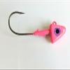 10 Painted Shad Jig Head Striper Bass Swimbait Lure B/N Ultra Point Hook-w/Eye Pink 1/4oz view 1