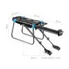 SHOUCAN Bicycle Cargo Rack, Adjustable Bike Cargo Rack with Fender Quick Release Mountain Bicycle Rear Racks for 24"-27.5" Frames,A view 2