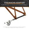 NICEDACK Thru Axle Adapter, M12 x 1.5-172-178mm for Bike Trailer Hitch, 12mm Thru Axle with 1.5 Thread Pitch, Thru-Axle Adapter with a Length Adjustable of 172-178mm view 2
