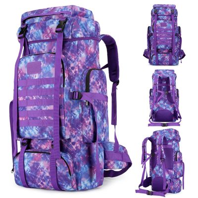 BNMJVJL 70L Hiking Camping Backpack Water Resistant Durable Ergonomic Outdoor Mountaineering Bag for Camping Hiking Trekking