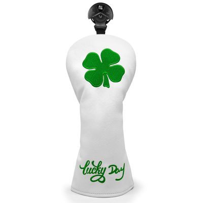 Montela Golf Club Covers Lucky Clover Golf Driver Covers Fairway Wood Head Cover Hybrid Headcover Leather 3 Wood Headcovers Golf Head Covers for Scotty Cameron Taylormade Titleist Odyssey