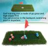 NDNCZDHC Golf Mats Set, 30x60cm Mini Indoors Outdoor Golf Carpet Mat, Golf Game Set, Golf Floating Putting Green Practice Mat view 2