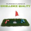 NDNCZDHC Golf Mats Set, 30x60cm Mini Indoors Outdoor Golf Carpet Mat, Golf Game Set, Golf Floating Putting Green Practice Mat view 3