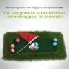 NDNCZDHC Golf Mats Set, 30x60cm Mini Indoors Outdoor Golf Carpet Mat, Golf Game Set, Golf Floating Putting Green Practice Mat view 4