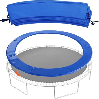 Trampoline Pad Spring Cover, Trampoline Frame Pad Replacement, Safety Pad Waterproof Round Trampoline Spring Cover Trampoline 5/6/8/10/12/13/14/15/16FT (Color : Blue, Size : 15FT)