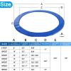 Trampoline Pad Spring Cover, Trampoline Frame Pad Replacement, Safety Pad Waterproof Round Trampoline Spring Cover Trampoline 5/6/8/10/12/13/14/15/16FT (Color : Blue, Size : 15FT) view 2