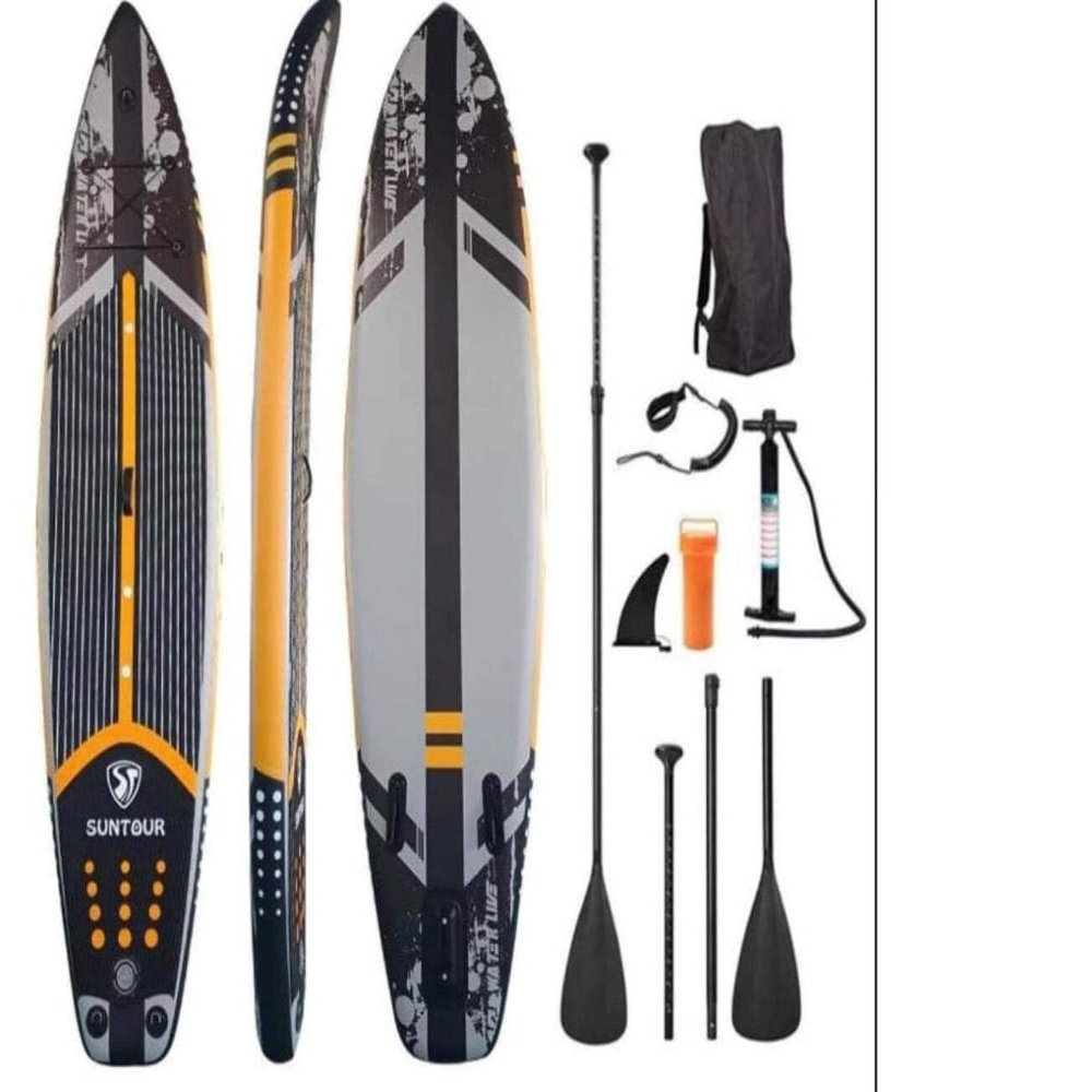E-Motor Nations Inflatable Paddle Board, Paddle Board Gonflable, SUP, Suntour, 11''x33'',