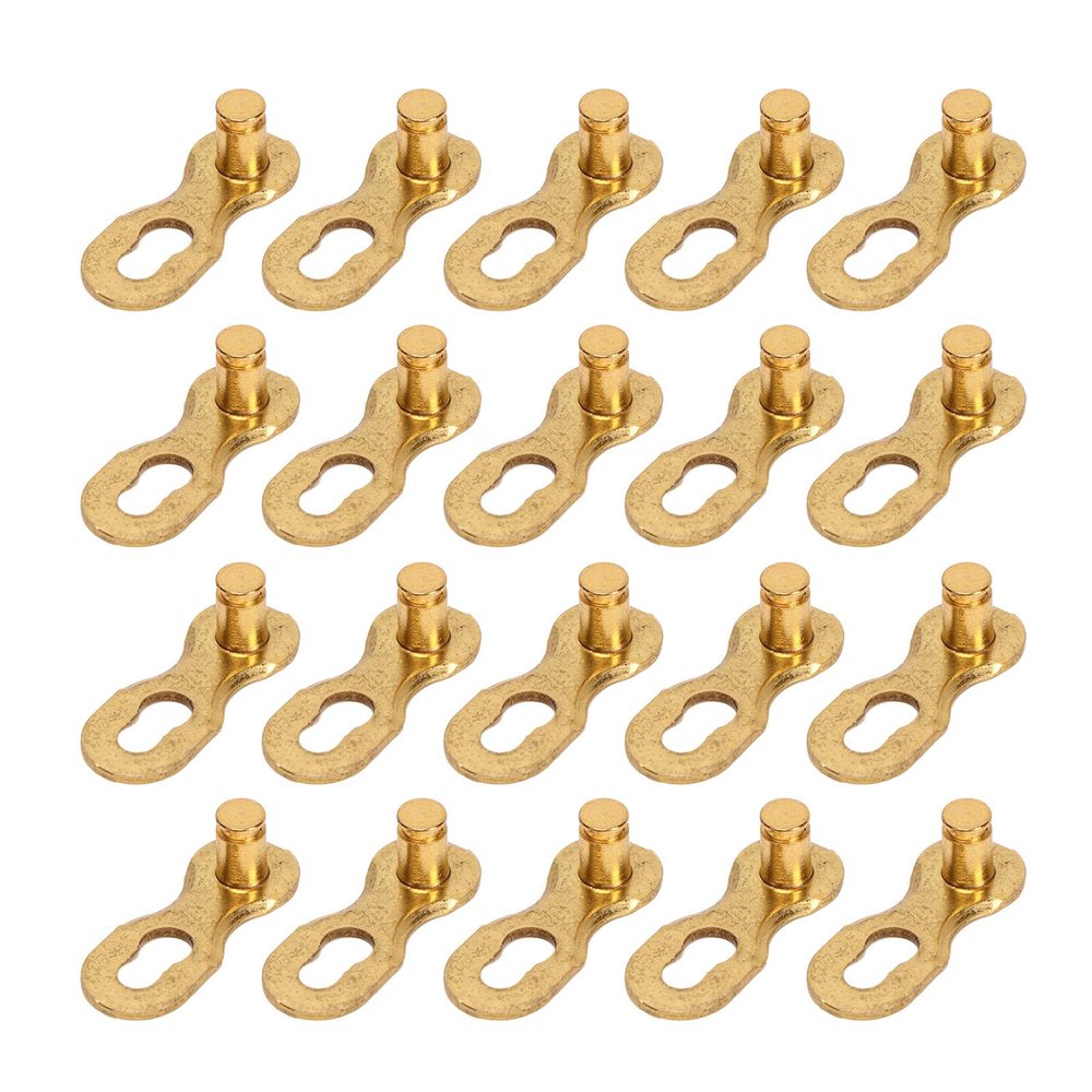 QANYEGN 10 Pairs of 9 Speed Bike Chain Links, ld Steel Manganese Chain Connector Links for Motain and Road Bikes