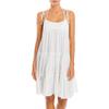 Aqua Swim Womens Tie Shoulder Dress Cover-Up Ivory XL view 1