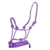 Tabelo Cowboy Rope Halter w/Lead Lt Purple/Purple view 1