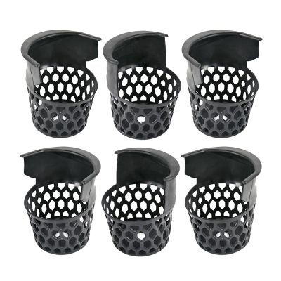 rockible 6 Pieces Billiard Pool Table Pockets Set, Replacement Pockets Web Pocket Billiard Ball Baskets